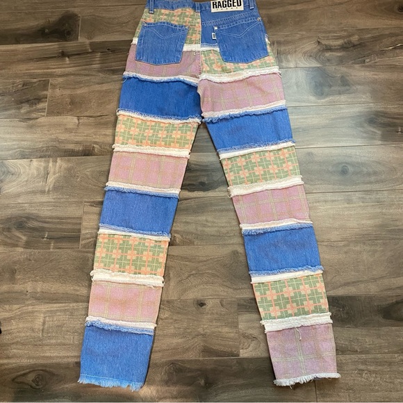 NWT The Ragged Priest Vision Patchwork High Rise Jeans - Picture 13 of 16